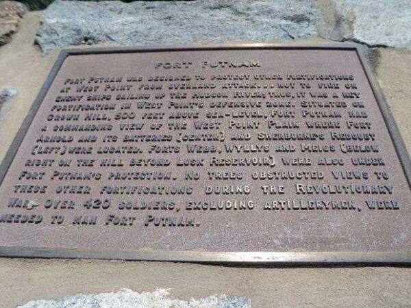 FORT PUTNAM REVOLUTIONARY WAR MEMORIAL PLAQUE III