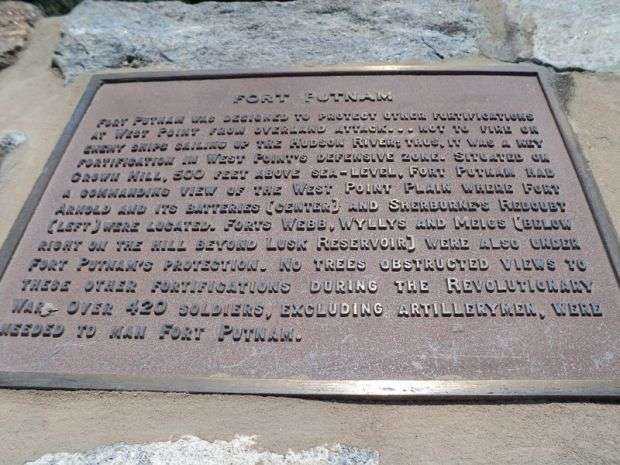 FORT PUTNAM REVOLUTIONARY WAR MEMORIAL PLAQUE III