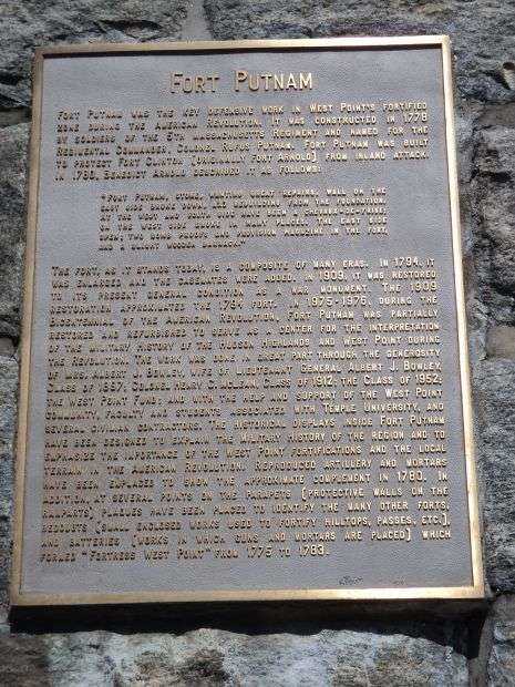 FORT PUTNAM REVOLUTIONARY WAR MEMORIAL PLAQUE II