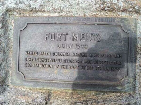 FORT MEIGS REVOLUTIONARY WAR MEMORIAL PLAQUE