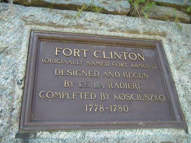 FORT CLINTON REVOLUTIONARY WAR MEMORIAL PLAQUE