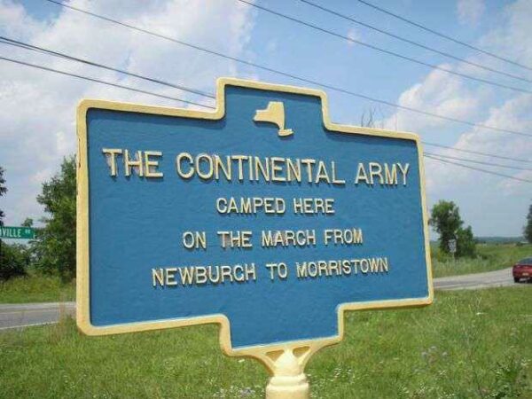 THE CONTINENTAL ARMY REVOLUTIONARY WAR MEMORIAL MARKER