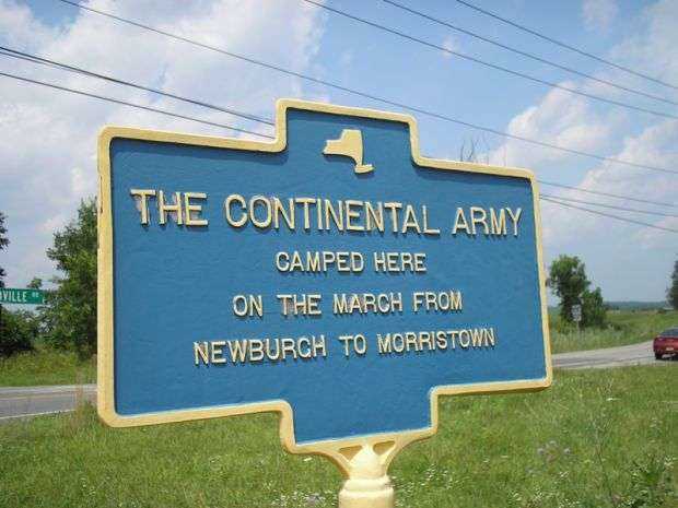 THE CONTINENTAL ARMY REVOLUTIONARY WAR MEMORIAL MARKER