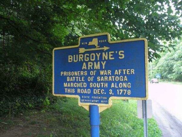 BURGOYNE’S ARMY REVOLUTIONARY WAR MEMORIAL MARKER