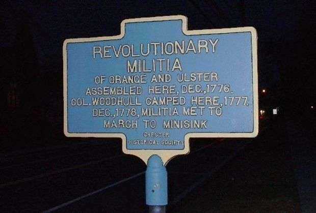 REVOLUTIONARY MILITIA WAR MEMORIAL MARKER