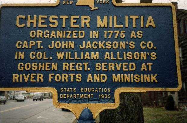 CHESTER MILITIA REVOLUTIONARY WAR MEMORIAL MARKER