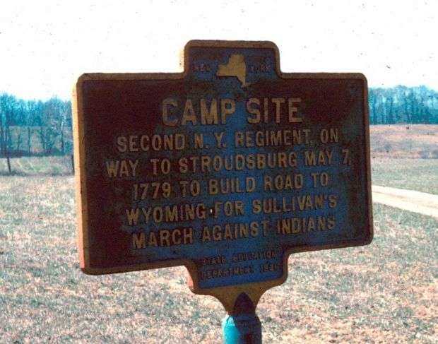 CAMP SITE REVOLUTIONARY WAR MEMORIAL MARKER