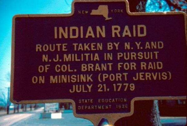INDIAN RAID REVOLUTIONARY WAR MEMORIAL MARKER