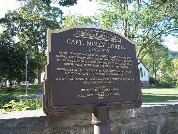 CAPT. MOLLY CORBIN REVOLUTIONARY WAR MEMORIAL MARKER