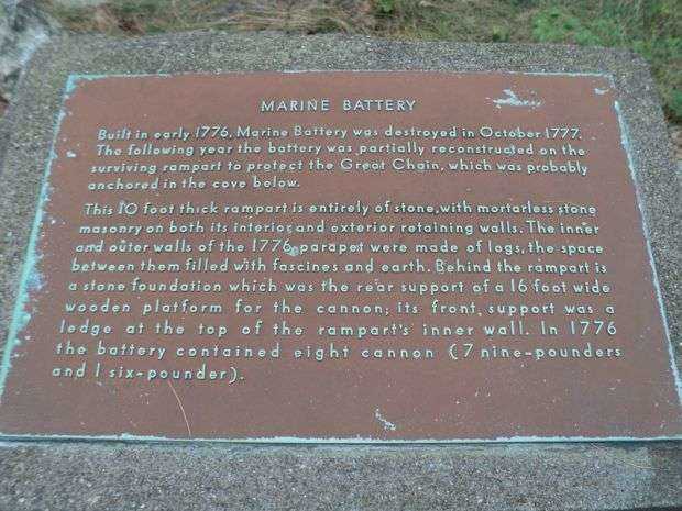 MARINE BATTERY REVOLUTIONARY WAR MEMORIAL