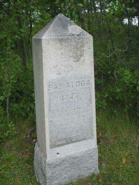 SARATOGA 1777 FIRST ASSAULT REVOLUTIONARY WAR MEMORIAL