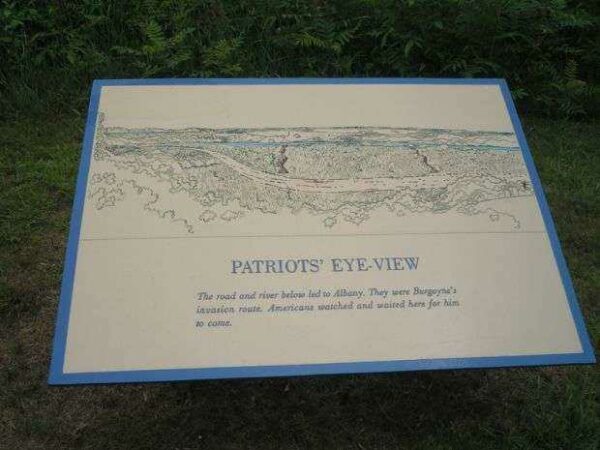 PATRIOTS EYE-VIEW REVOLUTIONARY WAR MEMORIAL PLAQUE