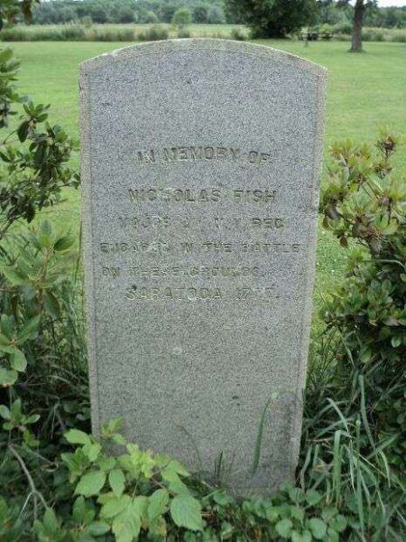MAJOR NICHOLAS FISH REVOLUTIONARY WAR MEMORIAL