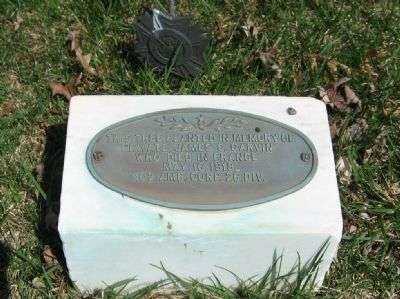 PRIVATE JAMES S. GARVIN STREET TREE MEMORIAL PLQUE