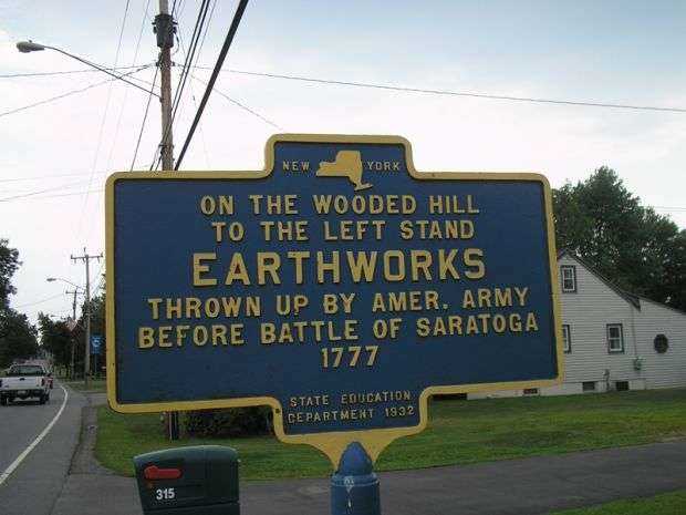 EARTHWORKS REVOLUTIONARY WAR MEMORIAL MARKER