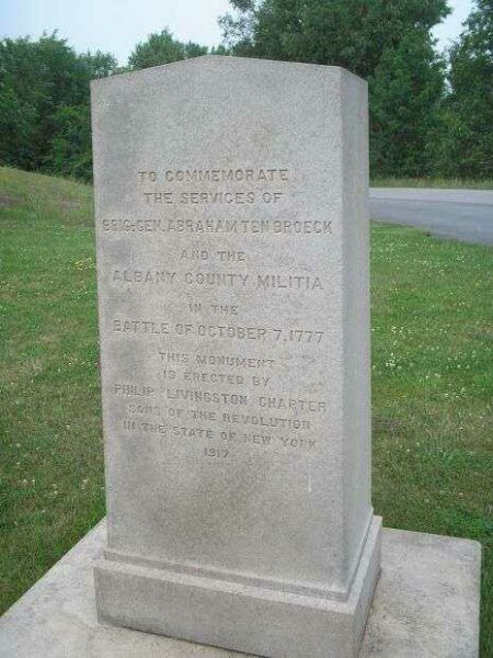 BRIG. GEN. ABRAHAM TEN BROECK REVOLUTIONARY WAR MEMORIAL
