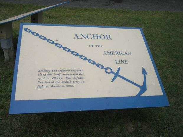 ANCHOR OF THE AMERICAN LINE REVOLUTIONARY WAR MEMORIAL PLAQUE