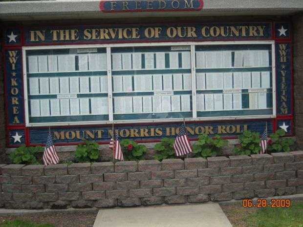 MOUNT MORRIS HONOR ROLL MEMORIAL