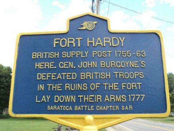FORT HARDY REVOLUTIONARY WAR MEMORIAL MARKER