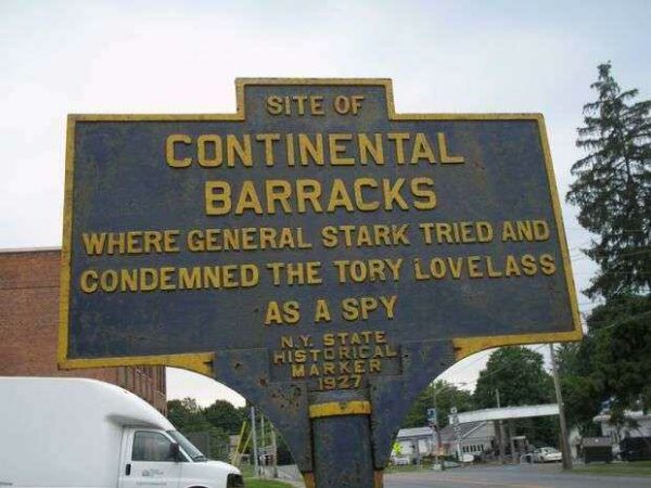 CONTINENTAL BARRACKS REVOLUTIONARY WAR MEMORIAL MARKER