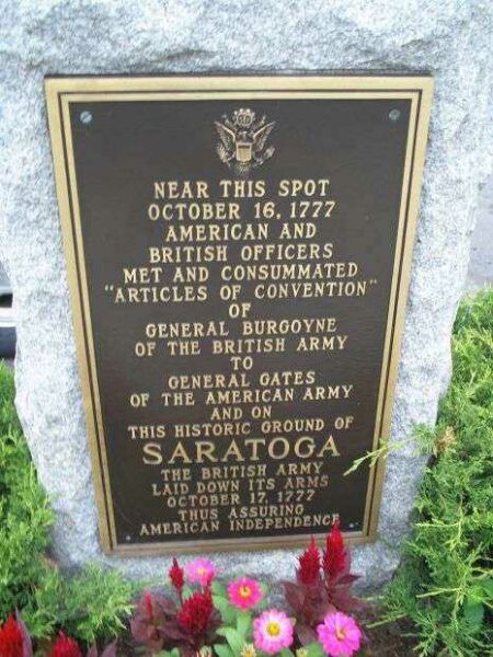 ARTICLES OF CONVENTION REVOLUTIONARY WAR MEMORIAL