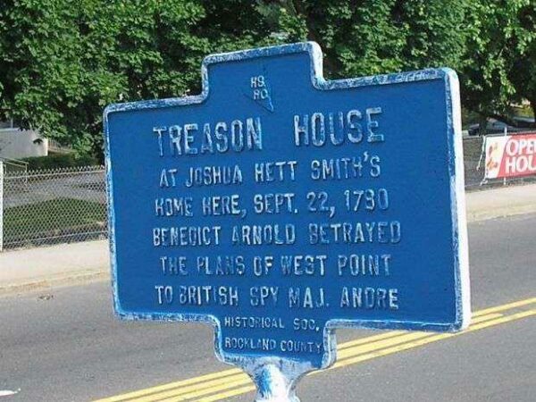TREASON HOUSE REVOLUTIONARY WAR MEMORIAL MARKER