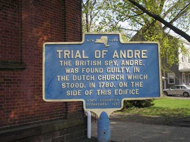 TRIAL OF ANDRE REVOLUTIONARY WAR MEMORIAL MARKER