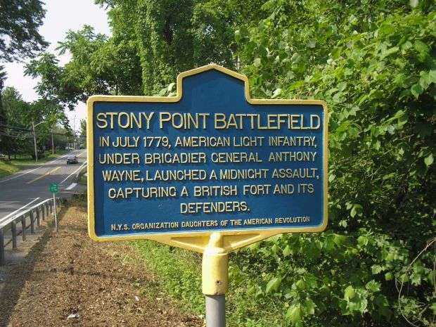 STONY POINT BATTLEFIELD REVOLUTIONARY WAR MEMORIAL MARKER
