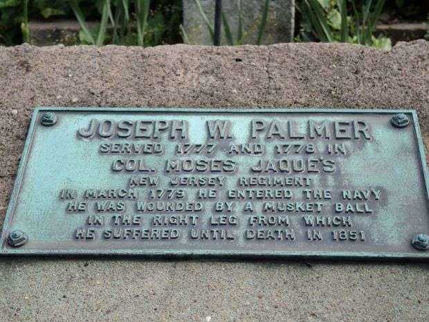 JOSEPH W. PALMER REVOLUTIONARY WAR MEMORIAL PLAQUE