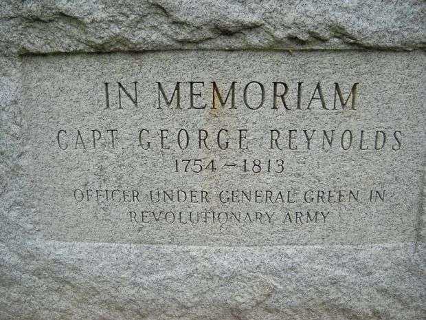 CAPT. GEORGE REYNOLDS REVOLUTIONARY WAR MEMORIAL