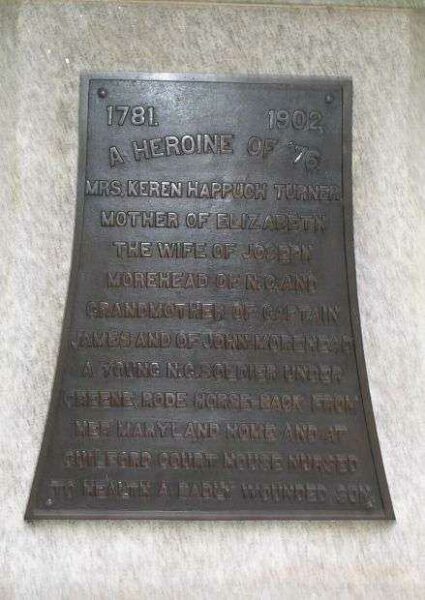 A HEROINE OF ’76 REVOLUTIONARY WAR MEMORIAL PLAQUE