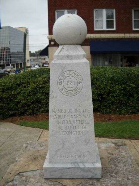 CITY OF LEXINGTON REVOLUTIONARY WAR MEMORIAL