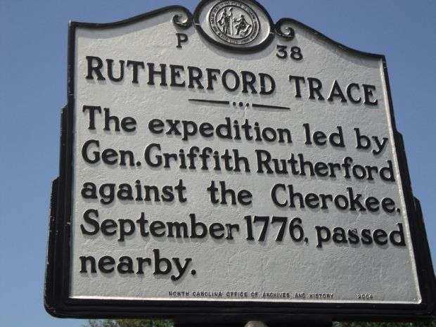 RUTHERFORD TRACE REVOLUTIONARY WAR MEMORIAL MARKER
