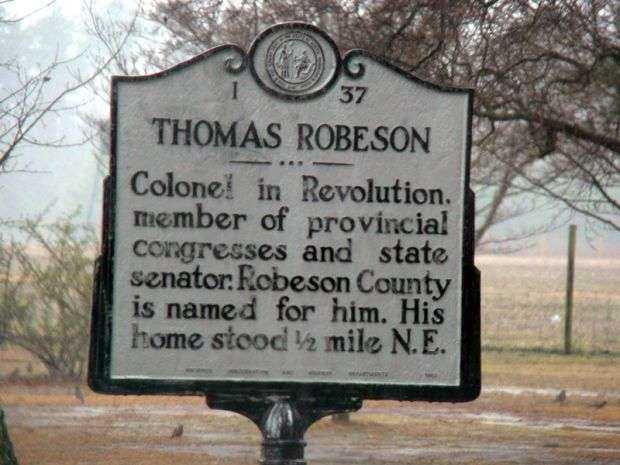 THOMAS ROBESON REVOLUTIONARY WAR MEMORIAL MARKER