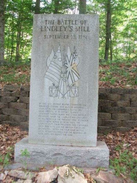 THE BATTLE OF LINDLEY’S MILL REVOLUTIONARY WAR MEMORIAL