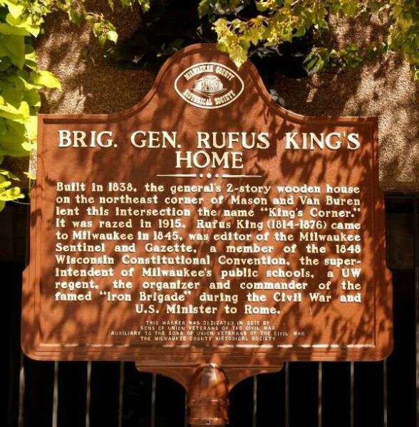 BRIG. GEN. RUFUS KING WAR MEMORIAL MARKER