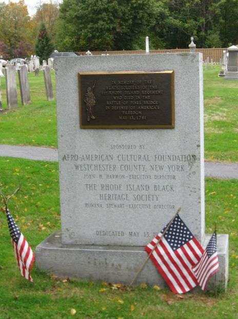 BLACK SOLDIERS OF THE 1ST RHODE ISLAND REGIMENT WAR MEMORIAL