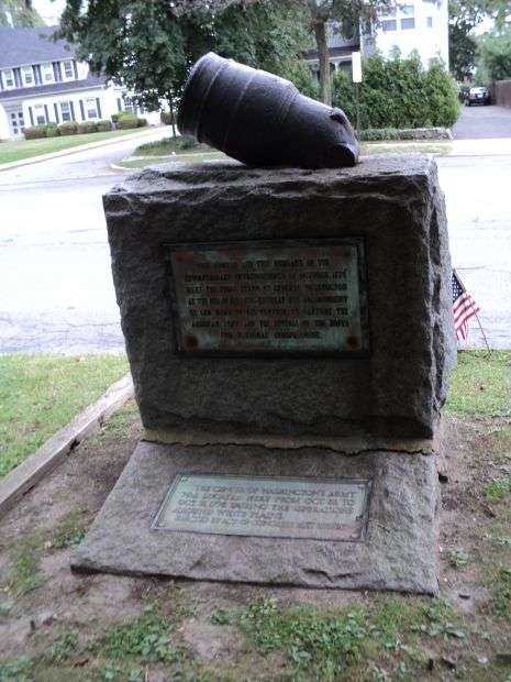 CENTER OF WASHINGTON’S ARMY MEMORIAL MORTAR