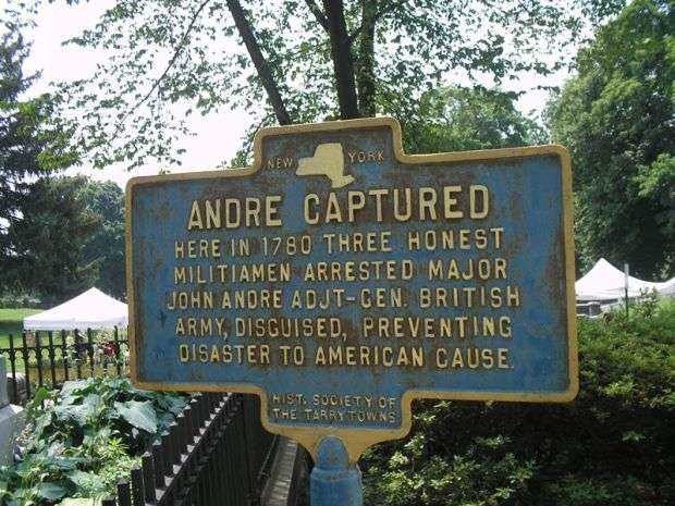 ANDRE CAPTURE REVOLUTIONARY WAR MEMORIAL MARKER