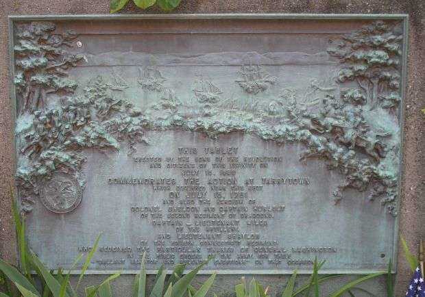 ACTION IN TARRYTOWN REVOLUTIONARY WAR MEMORIAL PLAQUE