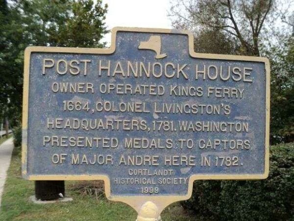POST HANNOCK HOUSE REVOLUTIONARY WAR MEMORIAL MARKER
