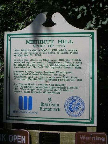 MERRITT HILL REVOLUTIONARY WAR MEMORIAL MARKER I