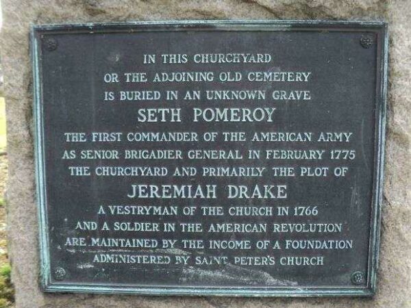 SETH POMERY AND JEREMIAH DRAKE REVOLUTIONARY WAR MEMORIAL