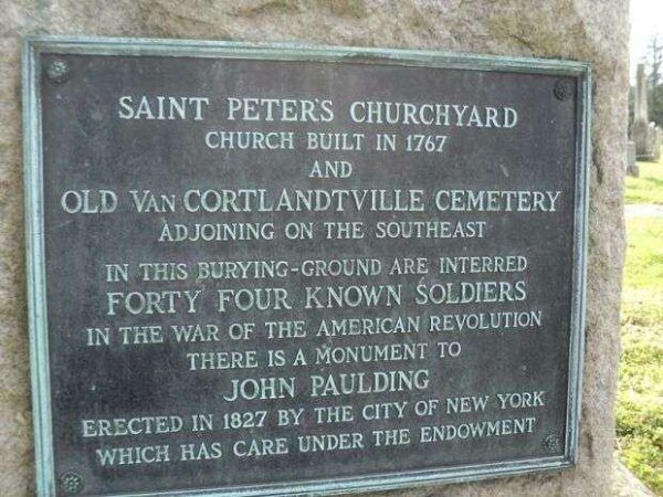 SAINT PETER’S CHURCHYARD REVOLUTIONARY WAR MEMORIAL