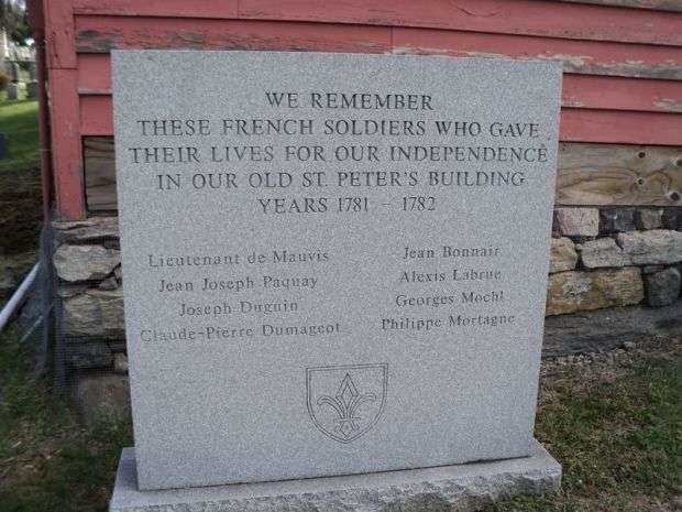 WE REMEMBER FRENCH SOLDIERS REVOLUTIONARY WAR MEMORIAL