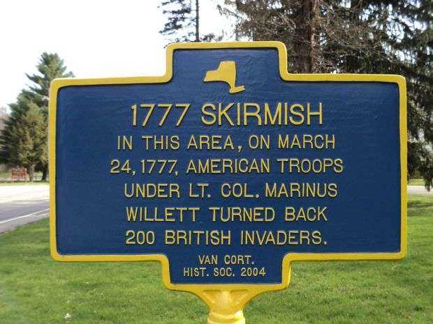 1777 SKIRMISH REVOLUTIONARY WAR MEMORIAL MARKER