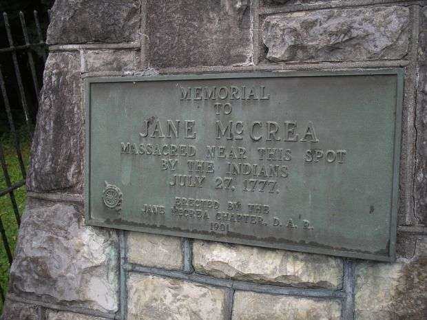 MEMORIAL TO JANE MCCREA REVOLUTIONARY WAR MEMORIAL