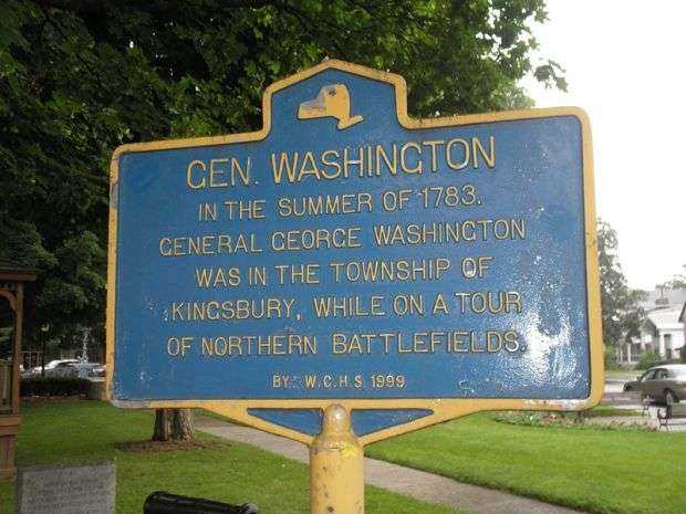 GEN. WASHINGTON REVOLUTIONARY WAR MEMORIAL MARKER