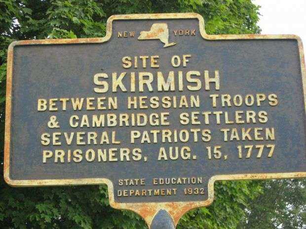 SITE OF SKIRMISH REVOLUTIONARY WAR MEMORIAL MARKER