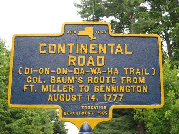 CONTINENTAL ROAD REVOLUTIONARY WAR MEMORIAL MARKER